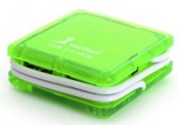 Картридер SmartTrack USB-хaб Green (STH-6808-G)