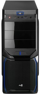 Корпус Aerocool V3X Advance без БП Blue Edition