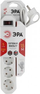 Сетевой фильтр Эра USF-5es-1.5m-W White