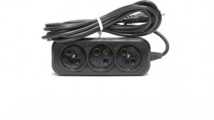 Сетевой фильтр Radist Стандарт 3x5 ПВС 2*0,75 6A Black
