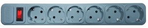 Сетевой фильтр Centek СТ-8901 6 3 Gray