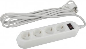 Сетевой фильтр Эра USF-M-4es-1.5m-W