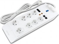 Сетевой фильтр CyberPower SB0802AD 2.4м White