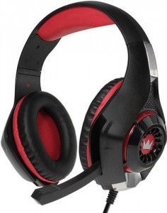Компьютерная гарнитура Crown CMGH-101T Black red