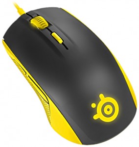 Оптическая светодиодная мышь SteelSeries Rival 100 Proton Black yellow