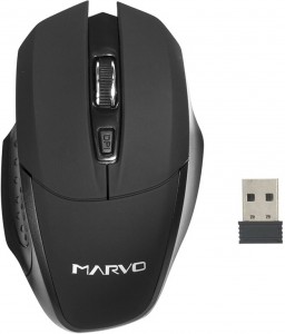 Оптическая лазерная мышь Marvo M-224W Black