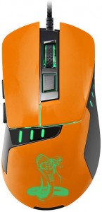 Оптическая светодиодная мышь Oklick Snake 865G Black orange