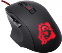 Оптическая светодиодная мышь Oklick 725G Dragon Black red
