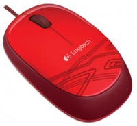 Оптическая светодиодная мышь Logitech Mouse M105 USB Red Ret