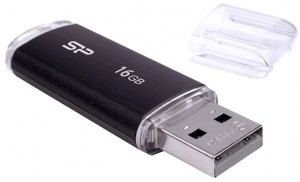 Флешка USB 2.0 Silicon Power Ultima U02 16Gb Black