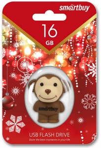 Флешка USB 2.0 SmartBuy Wild Series Monkey 16Gb