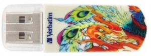 Флешка USB 2.0 Verbatim 32Gb Mini Tattoo Phoenix 49898