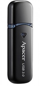 Флешка USB 3.0 Apacer AH355 64Gb Black