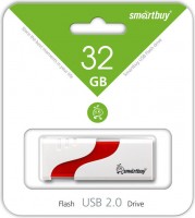 Флешка USB 2.0 SmartBuy SB32GBHTH-W 32GB Hatch White
