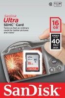 Карта памяти SanDisk Ultra SDHC 16 Gb Class 10 (SDSDUNB-016G-GN3IN)