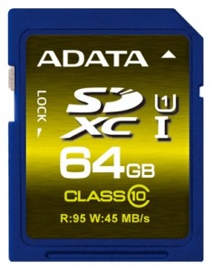 Карта памяти A-Data SDXC 64Gb Class 10 UHS-I