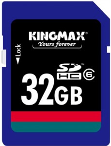 Карта памяти Kingmax SDHC 32Gb Class 6