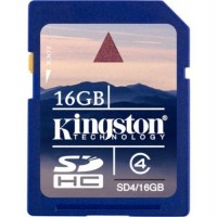 Карта памяти Kingston SDHC 16Gb Class 4