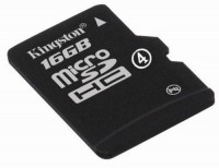 Карта памяти Kingston microSDHC Class10 UHS-I 16GB