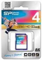 Карта памяти Silicon Power SDHC 4Gb Class 6 Full HD