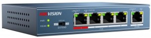 Коммутатор  Hikvision DS-3E0105P-E