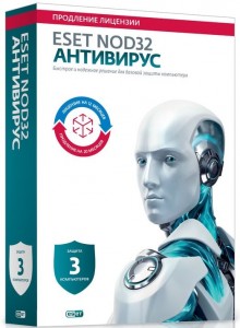 Антивирусы Eset NOD32 Card на 3 ПК 1год базовый / 20 мес продление NOD32-ENA-2012RN(BOX)-1-1