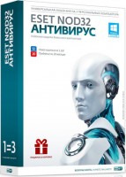 Антивирусы Eset NOD32 Антивирус 5 + Bonus + расширенный функционал на 1 год на 3ПК (NOD32-ENA1220-NS(BOX)-1-1)