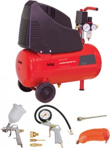 Поршневой масляный компрессор Fubag Hobby Master Kit + 5 предметов (8213800 KQA 541)