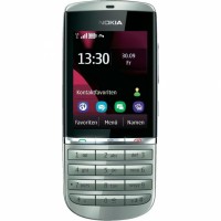 Мобильный телефон Nokia Asha 300 White Silver