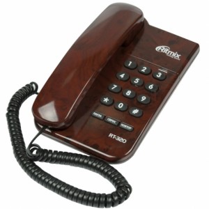 Проводной телефон Ritmix RT-320 Coffe marble