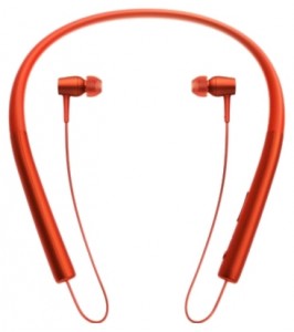Стерео bluetooth-гарнитура Sony MDREX750BTRM Кирпично красный