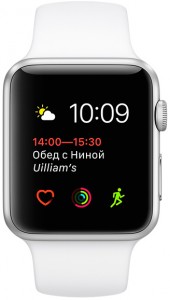 Умные часы Apple Watch S1 42mm MNNL2 Silver white