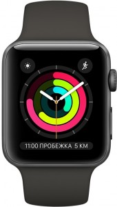 Умные часы Apple Watch S3 38mm Space Grey Black MQKV2