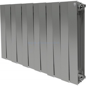 Биметаллический  радиатор Royal Thermo PianoForte 500 Silver Satin 12 секций