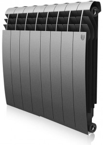 Биметаллический  радиатор Royal Thermo BiLiner 500 Silver Satin 8 секций