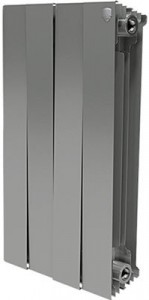 Биметаллический  радиатор Royal Thermo PianoForte 500 Silver Satin 4 секции