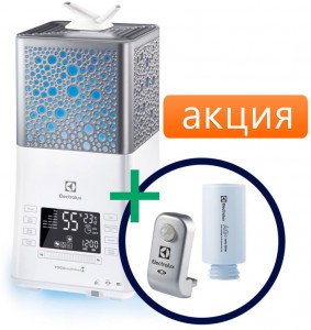 Увлажнитель воздуха Electrolux EHU-3815D YOGAhealthline + Wi-Fi EHU/WF-15 + экофильтр 3738