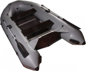 Моторно-гребная надувная лодка Аквамаран Luxe Boat ЛБ280TR серая