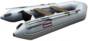 Моторно-гребная надувная лодка Hunterboat Хантер 290 ЛК Gray