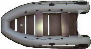 Моторно-гребная надувная лодка Фрегат M-390 Серая