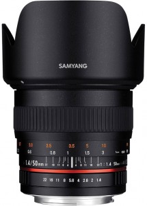 Объектив Samyang MF 50mm f/1.4 AS UMC Sony E NEX