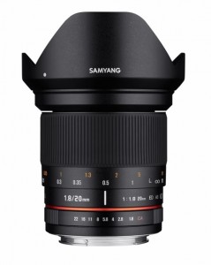 Объектив Samyang MF 20mm f/1.8 ED AS UMC Fuji X