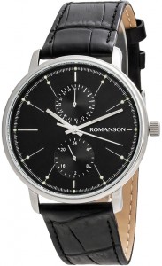 Мужские часы Romanson TL 3236F MW(BK)BK