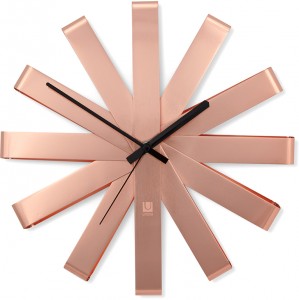 Настенные часы Umbra Ribbon 118070-880 Metallic