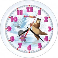 Часы для детской Вега П1-7/7 Маша и Медведь Зима