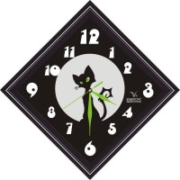 Настенные часы Вега  П3-673-1 Черный кот