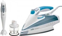 Утюг Braun TexStyle TS765 + Блендер MQ320 Pasta