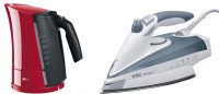 Утюг Braun TexStyle TS785+ Чайник WK300 Red