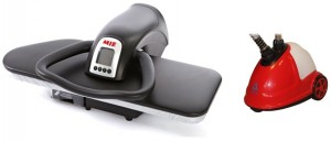 Гладильный пресс MIE Romeo III Black + отпариватель SuperJet SJ-100A Red
