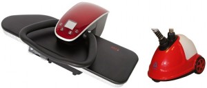 Гладильный пресс MIE Romeo II Black + отпариватель SuperJet SJ-100A Red